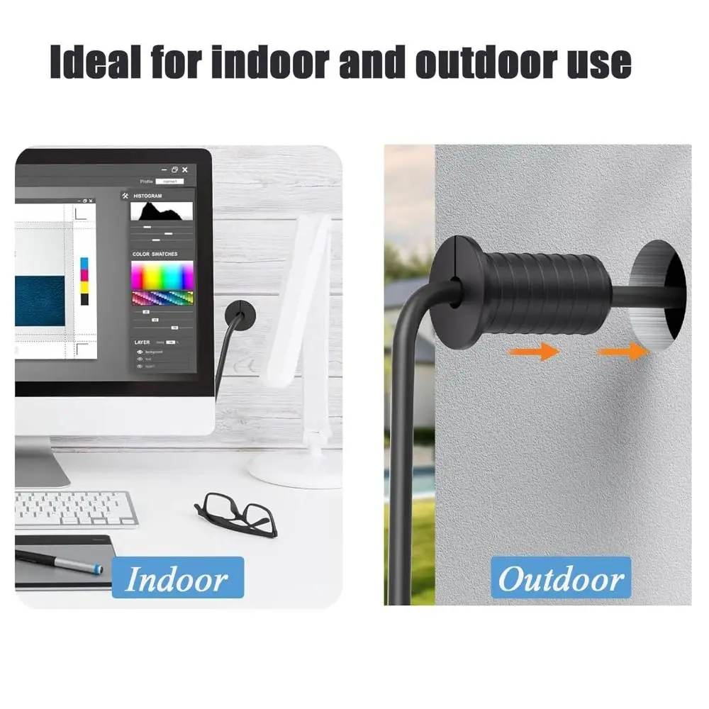 

4 шт. силиконовые настенные втулки с резьбой для настенного крепления, настенная крышка с отверстием, нескользящие втулки для кабеля Ethernet для Starlink