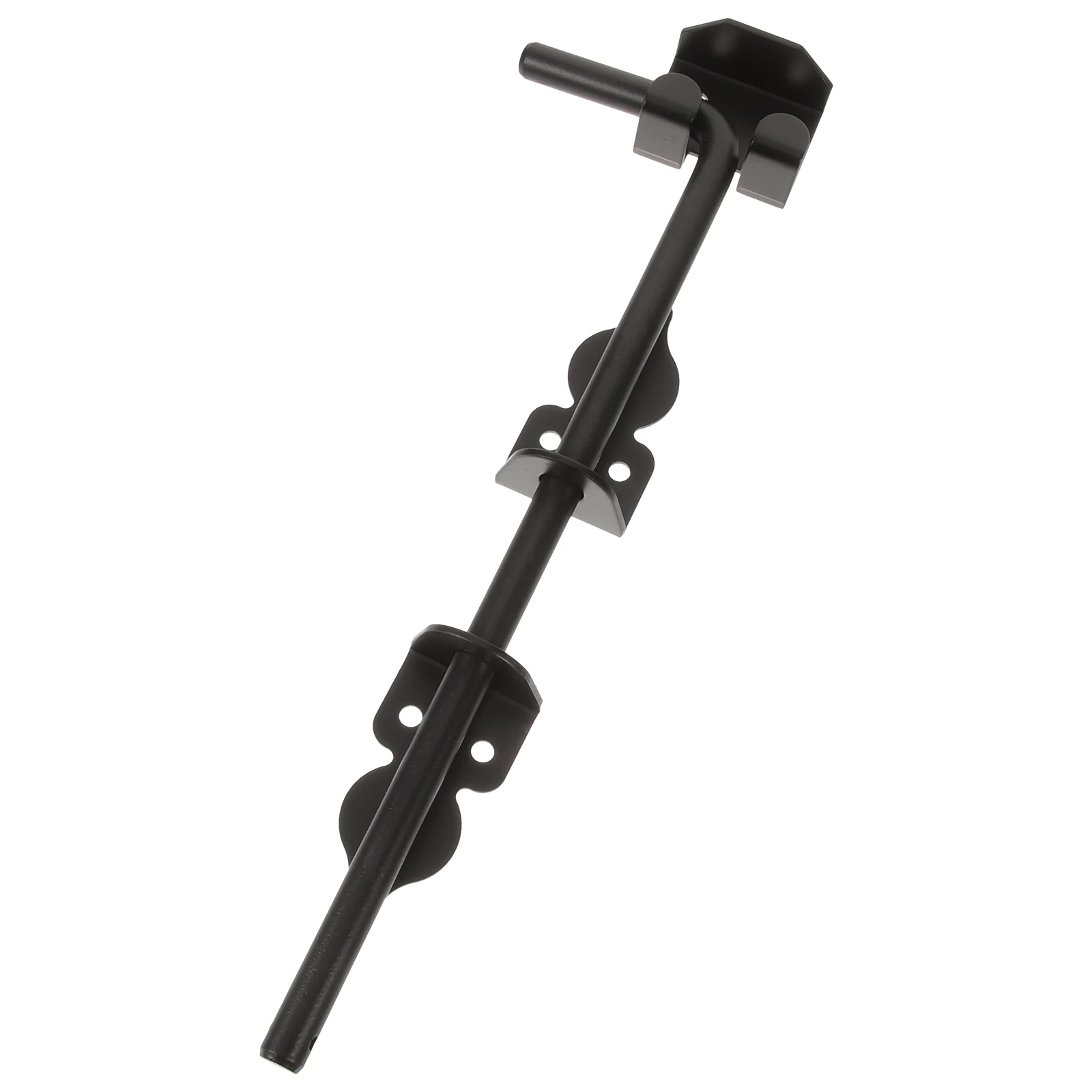 

Heavy Duty Cane Drop Rod Ground Latch Lock For Wooden Fence Double Doors Shed Barn Slide Bolt Floor Mount Weather Resistant