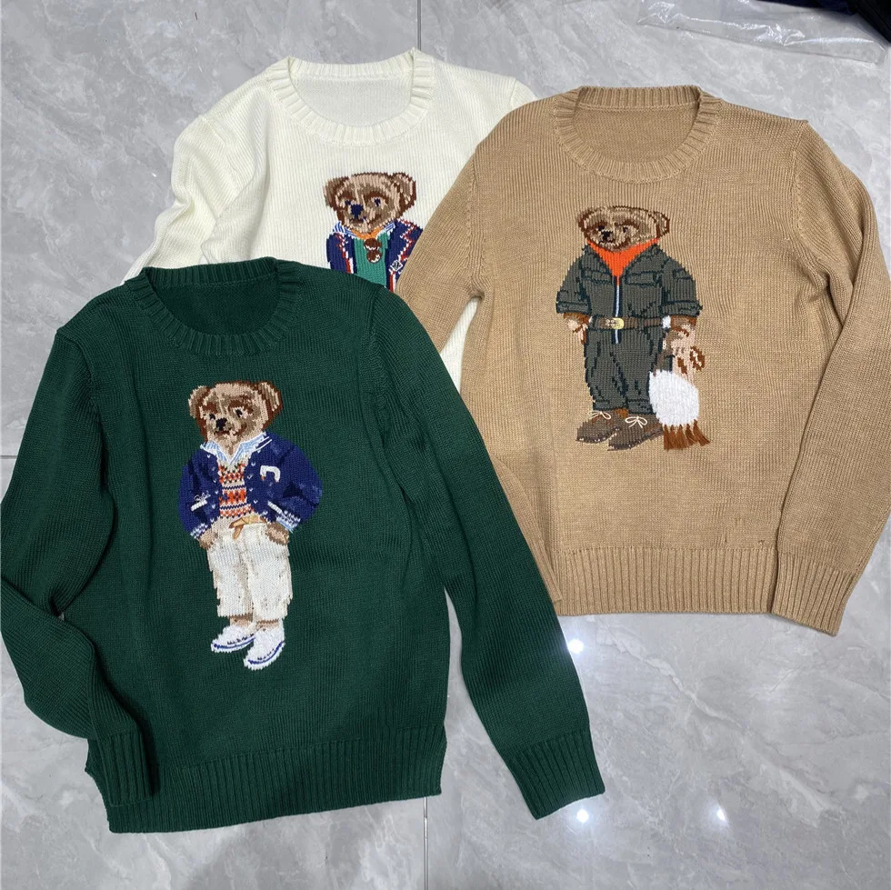 

2025 New High Quality Cotton Sweater, Lightweight Embroidered Jacquard Knit Top, Women's Round Neck Long Sleeve Pullover