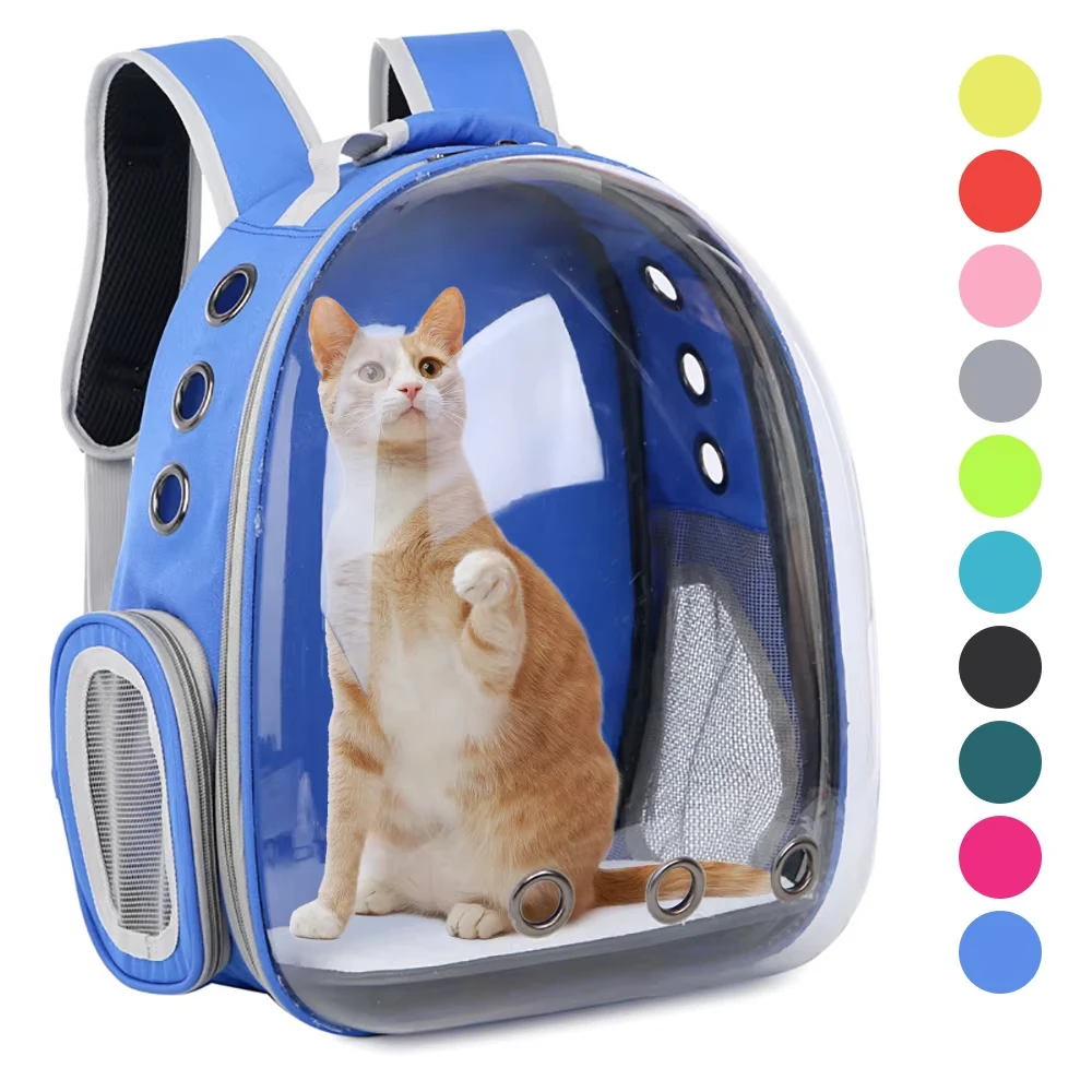 Cat Carrier Bags Breathable Outdoor Pet Carriers Small Dog Cat Backpack Travel Space Capsule Cage Pet Transport Bag For Cat