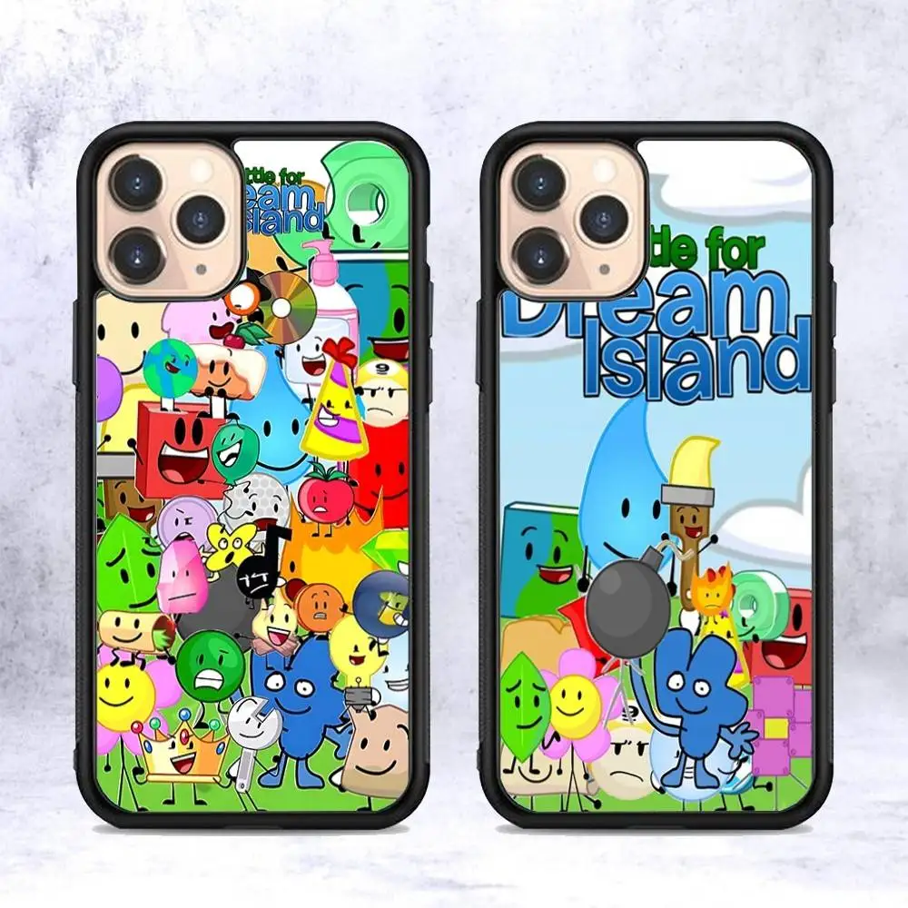 Anime Bfdi Battle For D-Dream Island PC+TPU Protective Phone Case For iPhone 17 16 Pro max 15 Plus 14 13 12 11 Cover