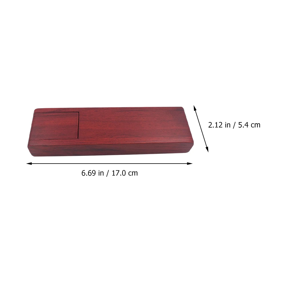 

1Pcs Wooden Stationery Box Polished Rounded Edges Single Pen Case Tool Storage Student Office Use Stationery Box