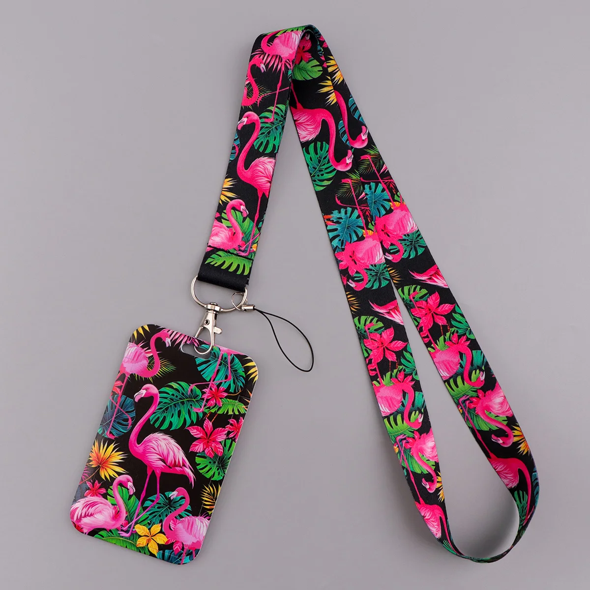 

LX1531 Розовый фламинго шейный ремешок ремешки брелок держатель бейджа ID Card Pass висит веревка лариат ремешок для брелоков аксессуары