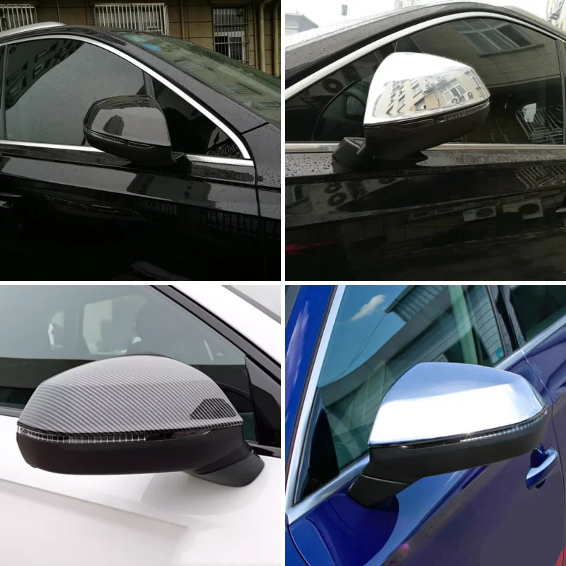 الملحقات الخارجية لأودي Q5 Q7 2018-2023 تحول مرآة الديكور الوفير مرآة الرؤية الخلفية قبعات الغطاء الواقي الكسوة