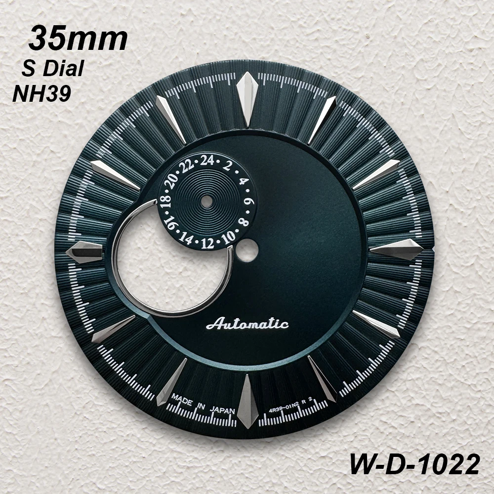 Коктейльный циферблат с логотипом S, 35 мм, подходит для механизма NH39, высококачественные полые вертикальные аксессуары для модификации часов