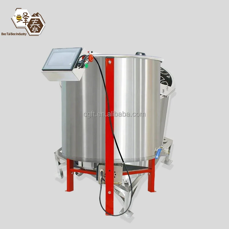 6 Frames Electric Honey Extractor With Programming Operation Screen Stainless Steel Bee Honey Extraction Machine