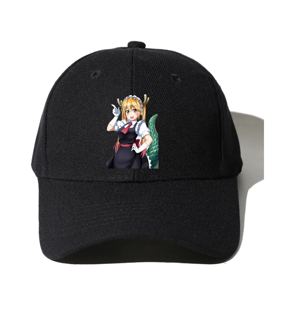 Unisex Baseball Cap Teenagers Hip Hop Sport cap Boys Girls Sun Hat For anime  Miss Kobayashi's Dragon Maid Cartoon New Gift