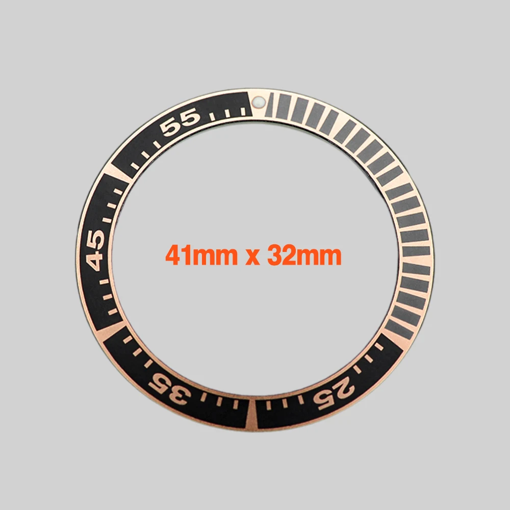 41Mm Aluminium Bezel Insert Ring Gebogen Samurai Bezel Ring Geschikt Voor King Srpf Samurai Horloge Ring Reserveonderdelen Voor Horloges