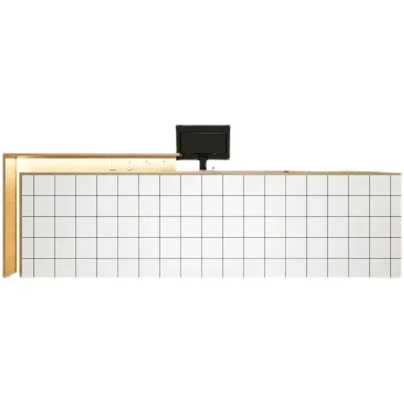 

Simple Modern Beauty Health Club Bar Counter Nail Cashier Reception Desk