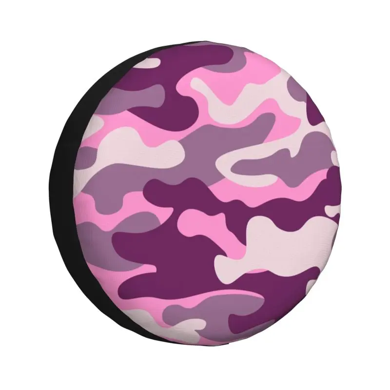 Pink Military Camouflage Camo Style Tire Cover 4WD 4x4 SUV Spare Wheel Protector for Prado Pajero Jeep 14