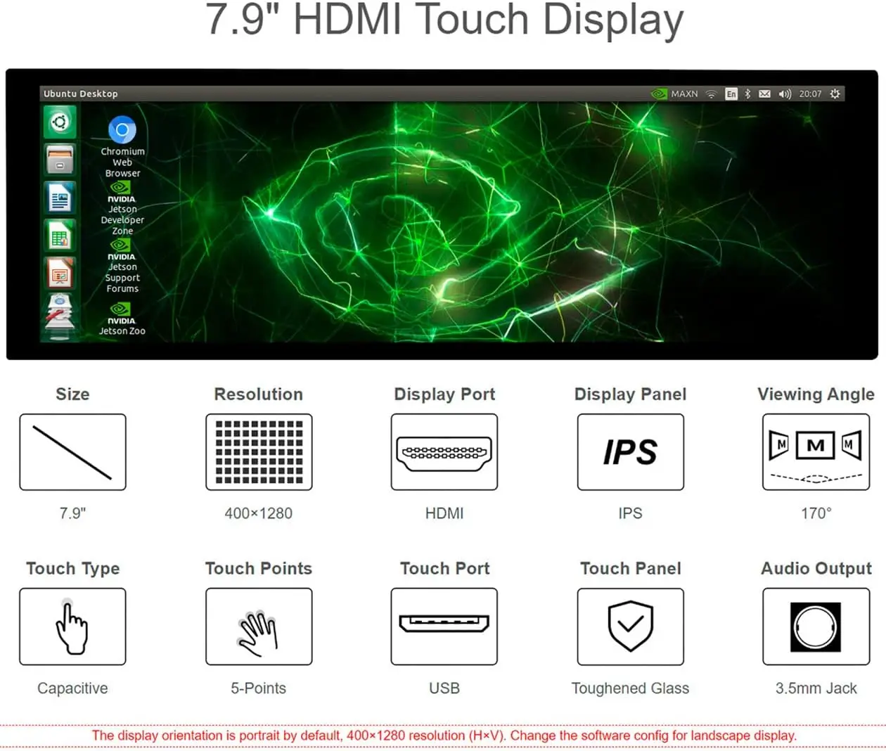 Waveshare 7.9 inch IPS LCD Display Monitor 7.9