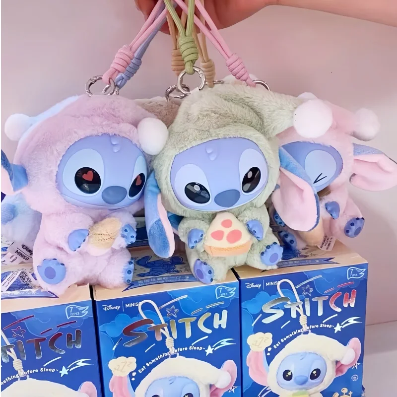 

Hot New Disney Stitch Eat Some Thing Before Sleep Series Vinyl Blind Box Bag Pendant Cute Doll Mystery Box Toy Adult Gift