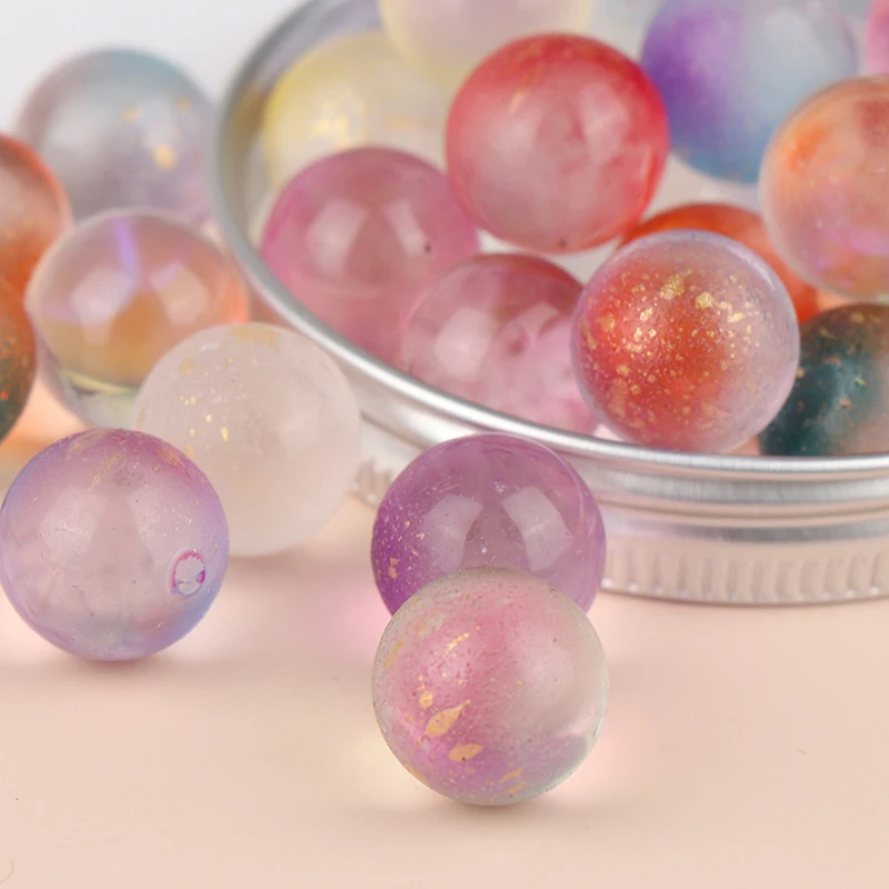 50pcs 12mm Glass Marbles Balls Charms Clear Pinball Machine Home Decor for Fish Tank Vase Aquarium Toys for Kids Children