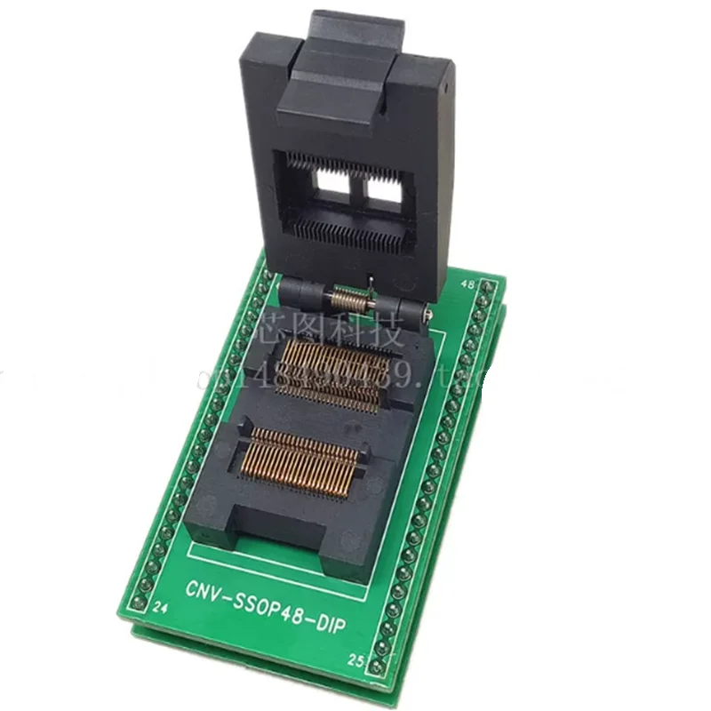 SSOP48 TO DIP48 aging test socket with board, 0.635mm pitch, programming IC test socket