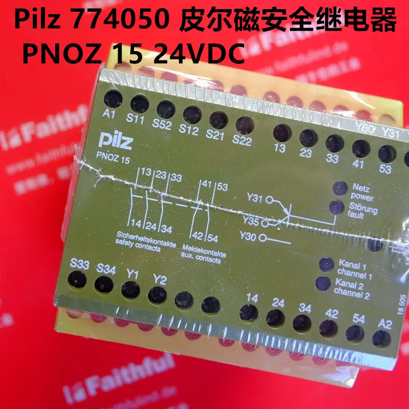 

Pilz 774050 Pilz safety relay PNOZ 15 PST 4 Order number 720300