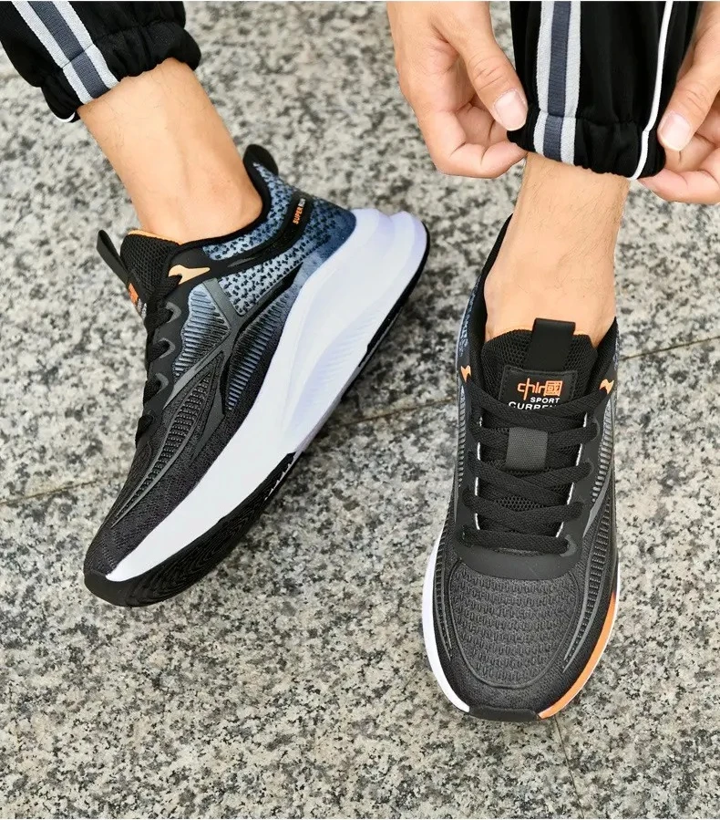 2025 أحذية رياضية كاجوال للرجال أحذية رياضية خفيفة الوزن قابلة للتنفس أحذية ركض شبكية خارجية أحذية رياضية للركض والمشي #5