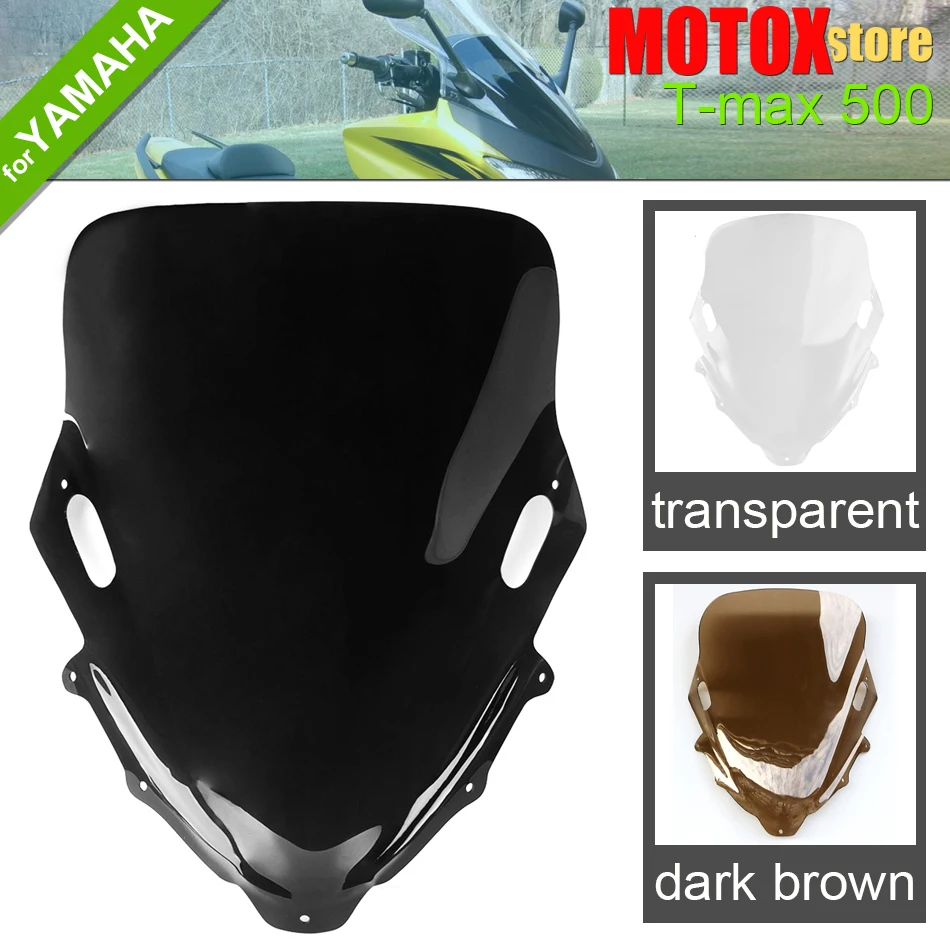 

Motorcycle Windshield Windscreen Fit for Yamaha TMAX500 TMAX 500 2008 - 2011 T-MAX T-MAX500 2009 2010 Air Deflector Spoiler