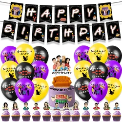 Friends Theme DIY Balloons Party Supplies Birthday Banner Latex Balloon Decoration Cake Supplies Kid Girl gift