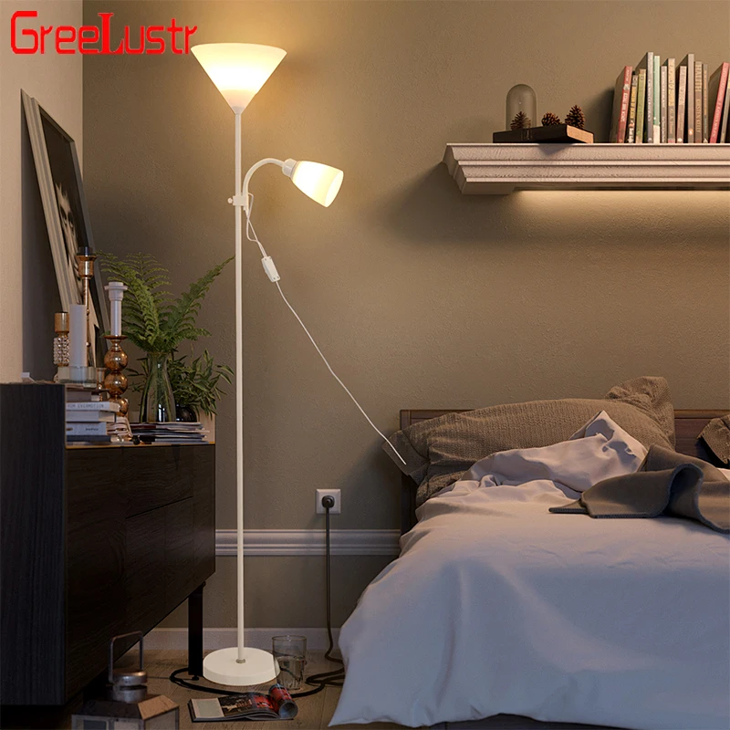 

Acrylic Floor Lamp Home Decora Living Bedroom Reading Lighting Fixtures Dimmable Remote Control Indoor LED Floor Light 18W Lumin