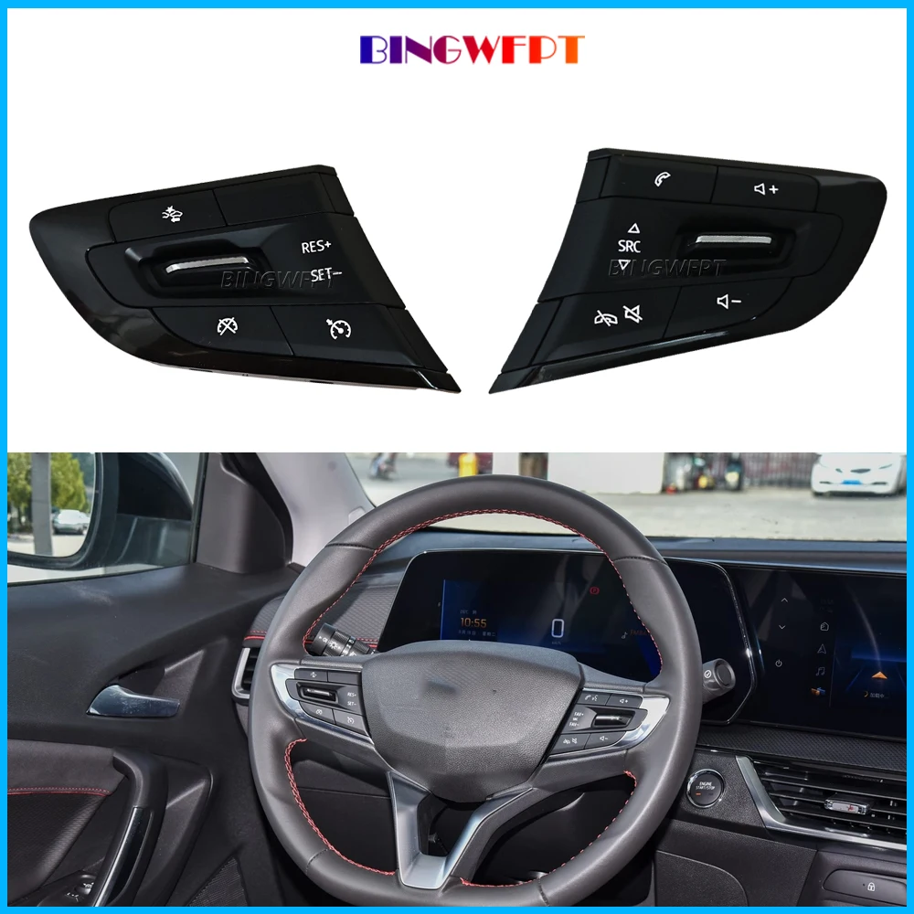 

For Chevrolet Trax Tracker 2019-2023 Car Audio Volume Control Button Multifunction Steering Wheel Cruise Control Switch