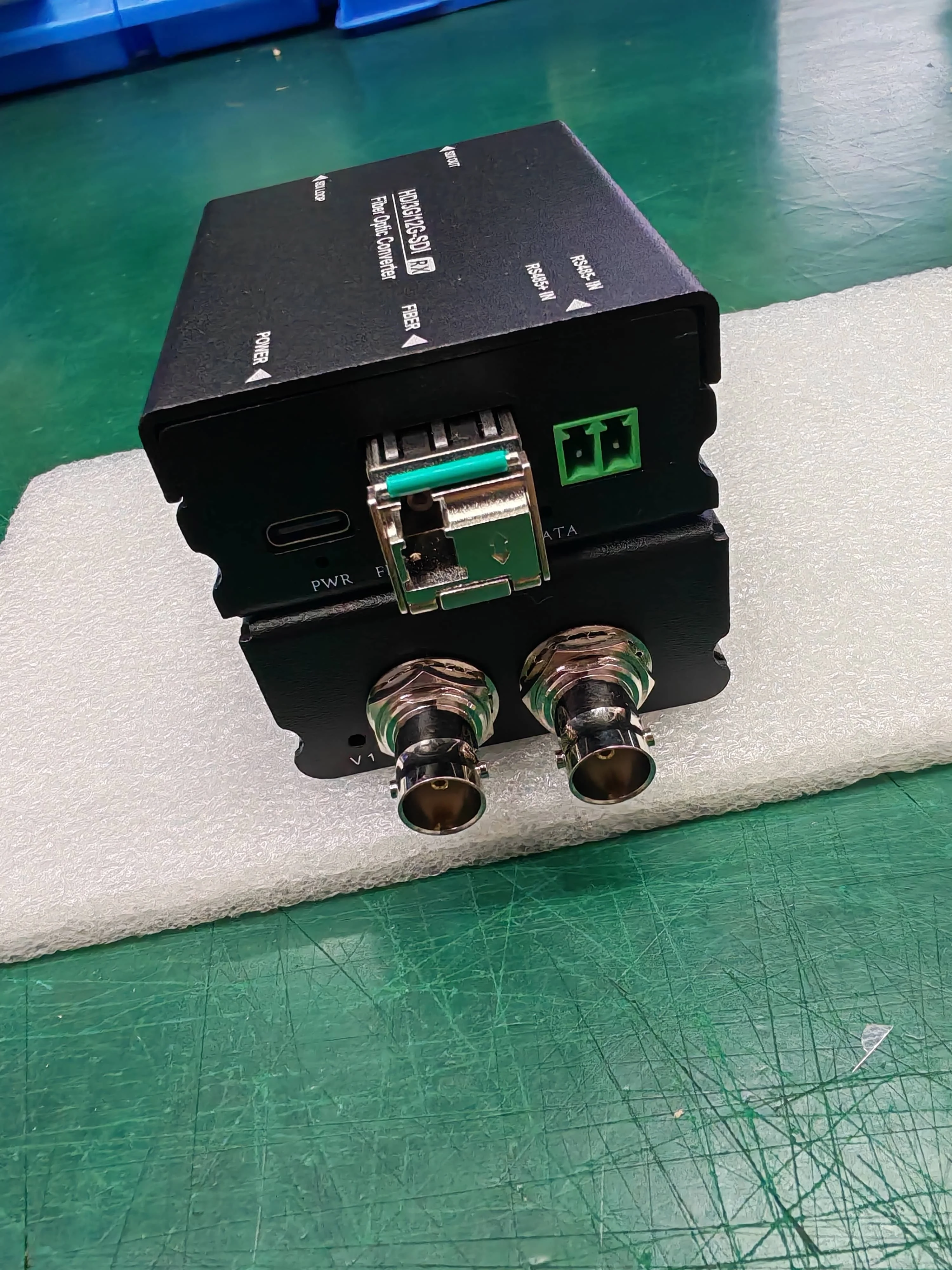 Ho-Link Mini 4K SDI Fiber Video Converter with RS485 Data, SFP Fiber Connector