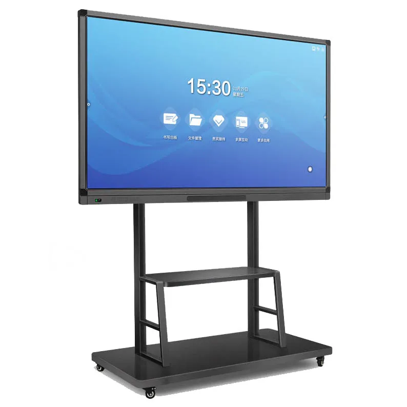 Conference Teaching Touch All-in-one Machine Led Tv Panel 20 Points LCD 55 Inch Industrial Touch Screen White Windows 10 Gua 4GB