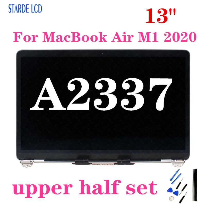 

13” High Quality For MacBook Air M1 2020 A2337 LCD Screen Display Assembly Laptop Replacement Full Upper Half Set