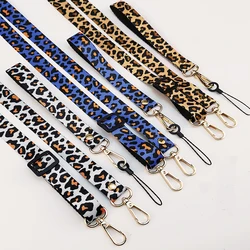 Universal Adjustable Long Phone Lanyard With Leopard Print Short Wrist Strap Smple and Stylish Diagonally Apanning Prevent Loss