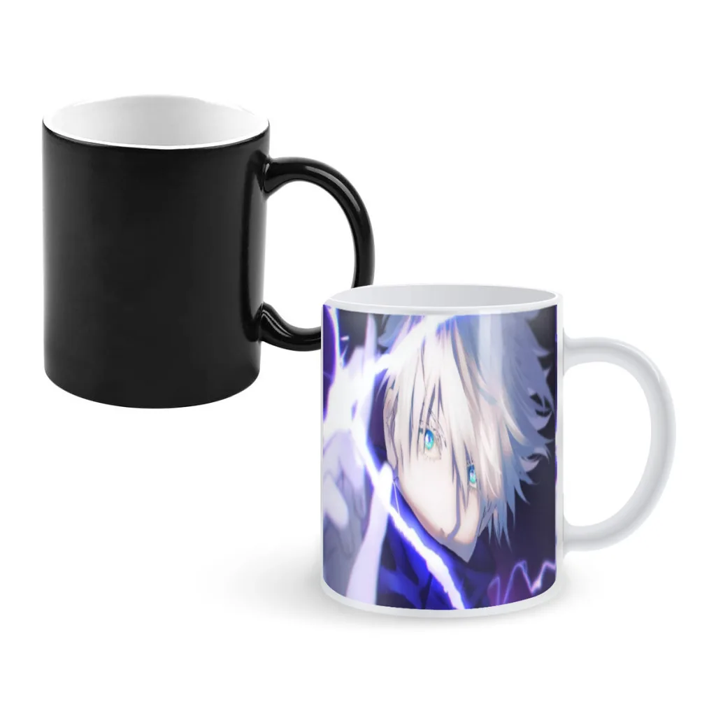 Jujutsu Kaisen Gojo Satoru Coffee Mugs And Mug Creative Color Change Tea Cup Ceramic Milk Cups Novelty Gifts