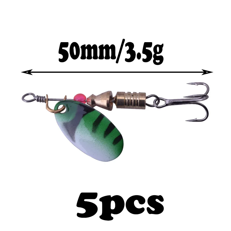 10Pcs/set 3.5g-5.5g Spinnerbait Black Large Mouth Bass Fish Metal Bait Beard Fishing Tackle Rubber Jig Fishing Lure YR-408