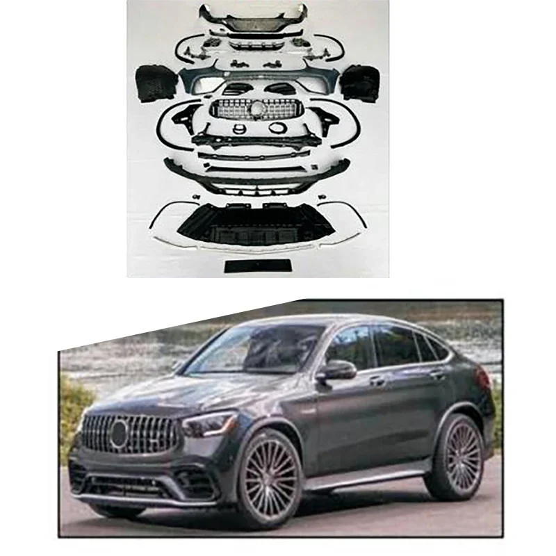 

Facelift Auto Accessories For Mercedes-Benz GLC 2020-2023 Coupe Upgrade To 2020-2023 Coupe For GLC 63S