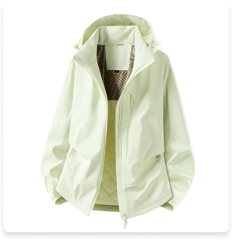 JNLN Damen Winter Thermomantel Wasserdicht Winddicht Warme Wattierte Jacken für Wandern, Camping, Skifahren, Klettern, Windbreaker – Detail 13