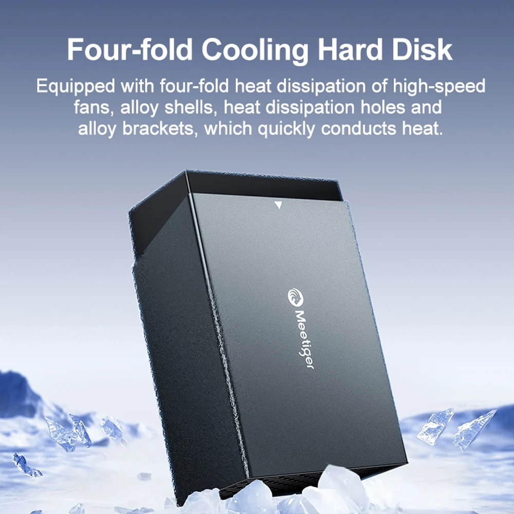 Stasiun Dok HDD Tipe C Meetiger SATA Ke USB 3.0 Stasiun Dok Hard Drive untuk Casing Hard Drive 3.5 Inci dengan Kipas Bawaan