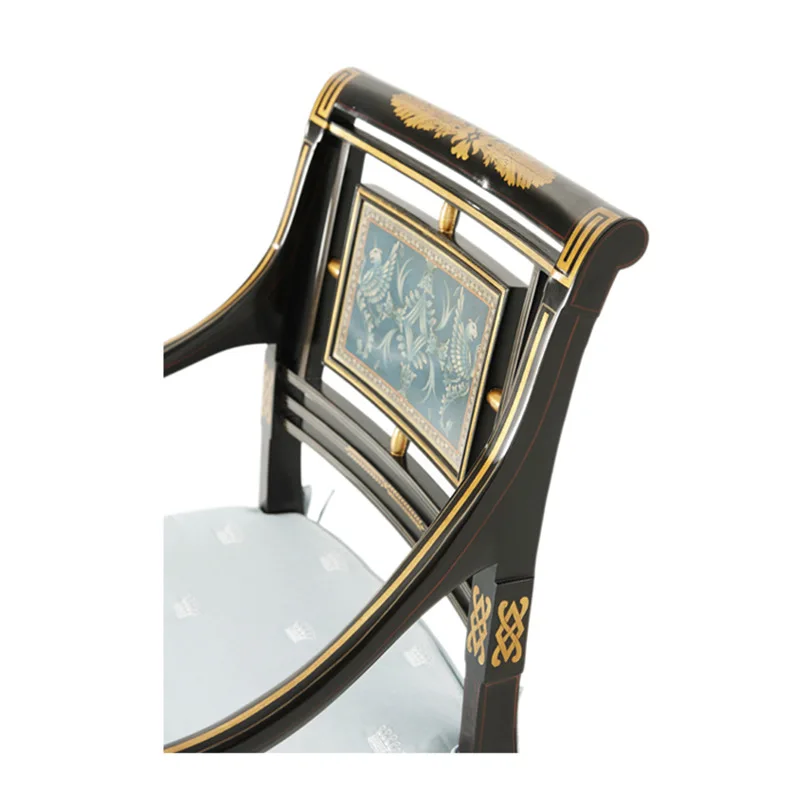 Book Chair Neoclassical Back Chair Dining Chair English Villa Furniture