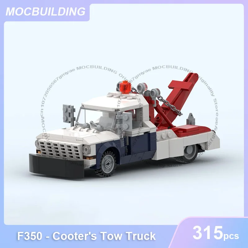 

F350 - Буксирный грузовик Cooter - 8 шпилек шириной MOC Строительные блоки DIY Сборка кирпичей Креативная транспортная модель Игрушки Подарки 315 шт.