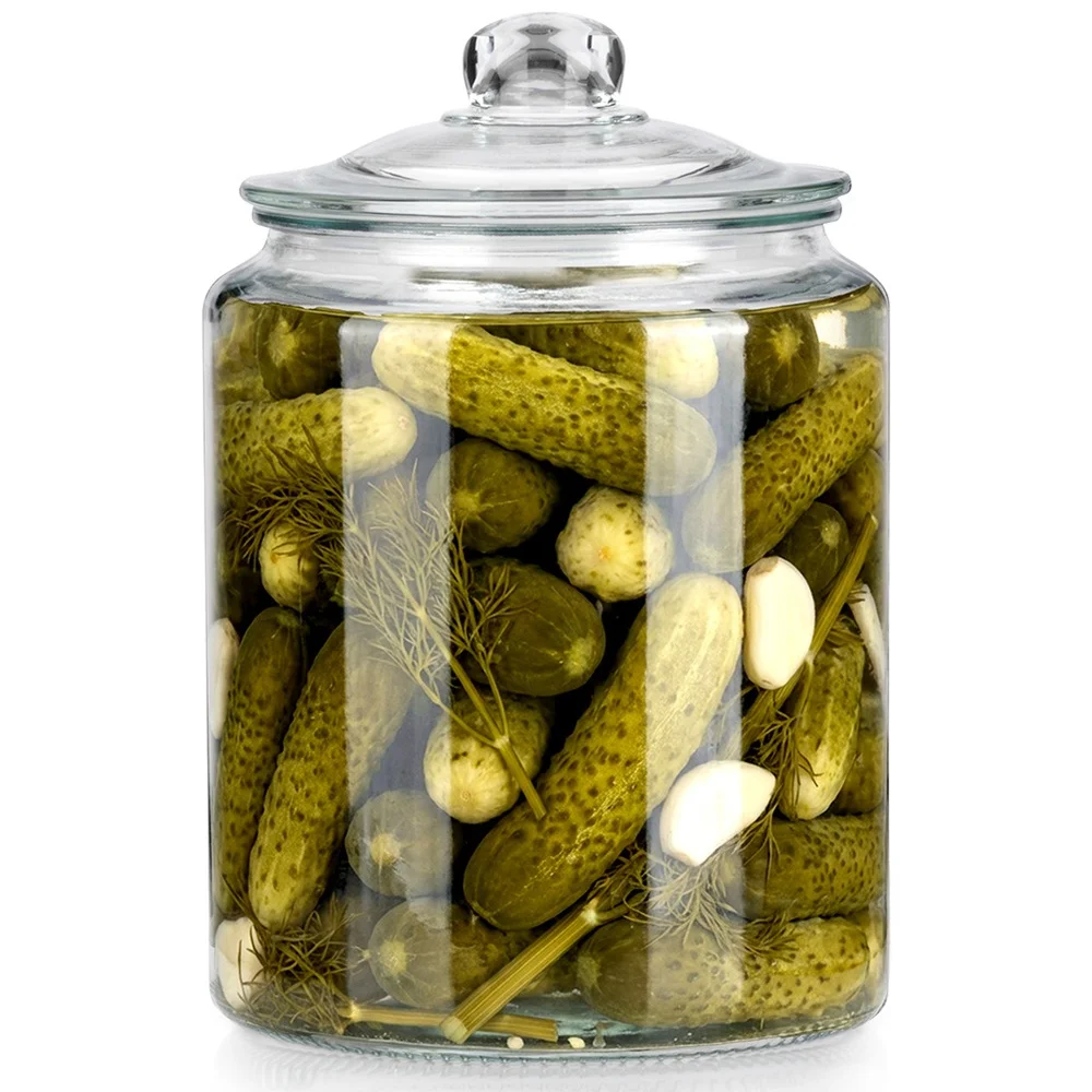 Glazen container met deksel en afdichting 6 L