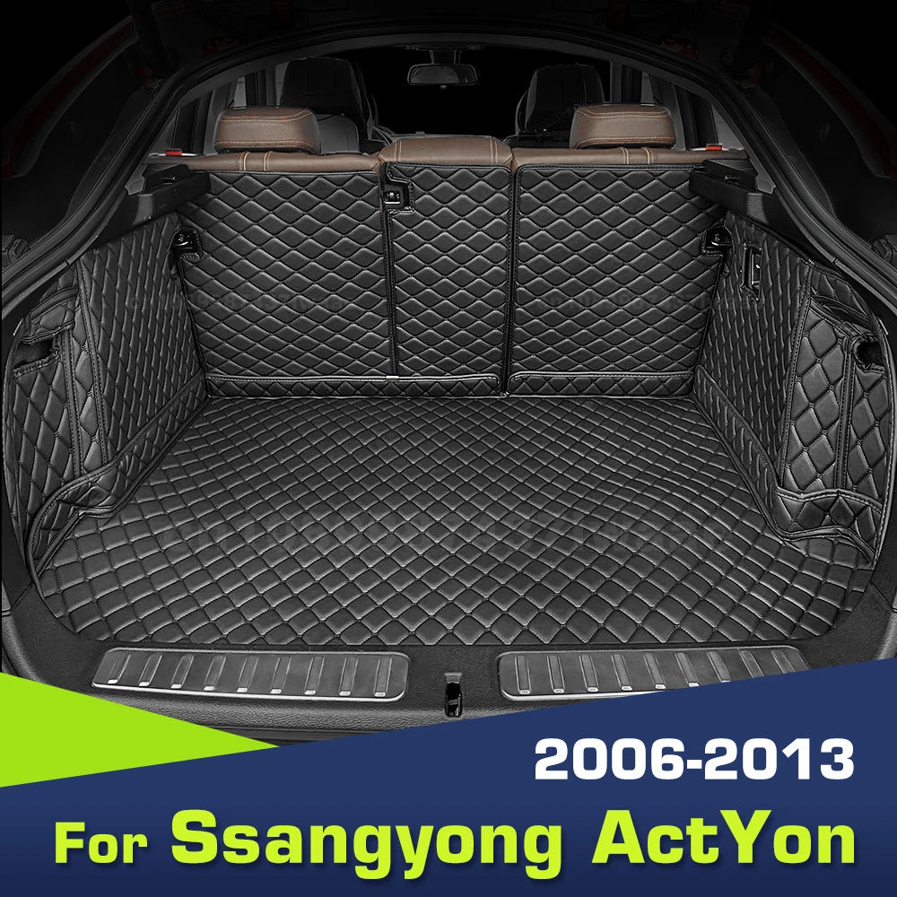 

Автоматический коврик в багажник с полным покрытием для Ssangyong ActYon 2006-2013 12 11 10 09 08 07, чехол для багажника автомобиля, аксессуары для защиты салона