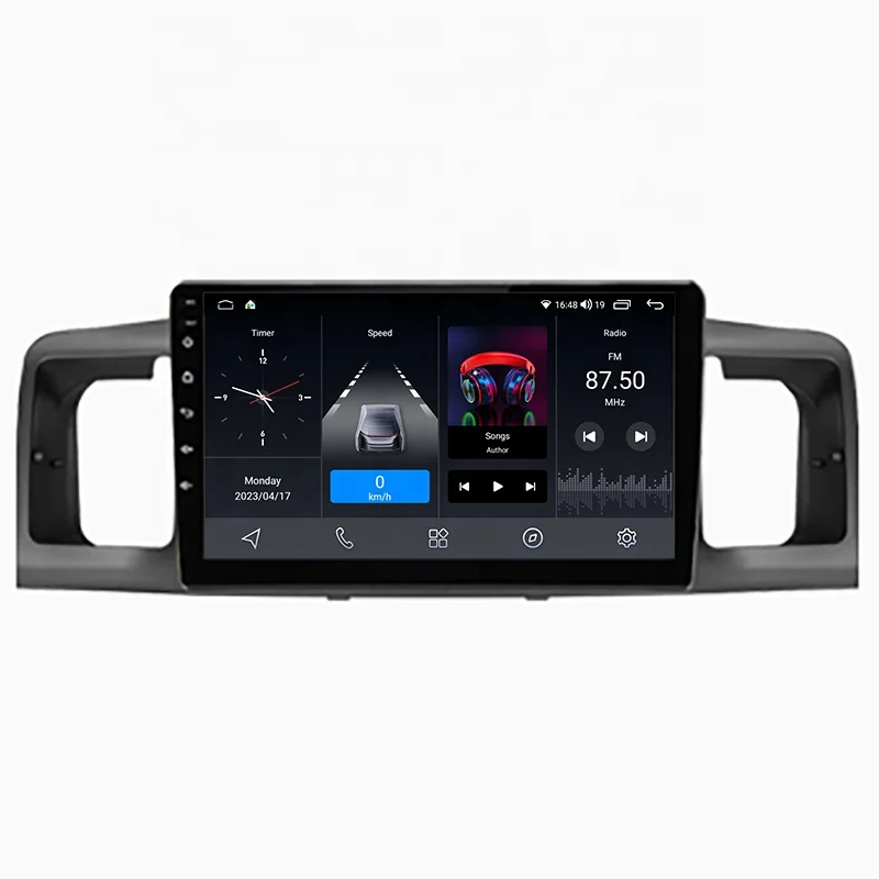 Lodark Quad-Core Multimedia Stereo Android Audio Navigation Touch Screen Car Auto DVD Player for  Corolla 2000 - 2004