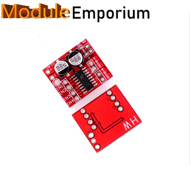 Good Quality 2-way DC motor drive module positive and reverse PWM speed regulation double H-bridge stepping motor mini L298N