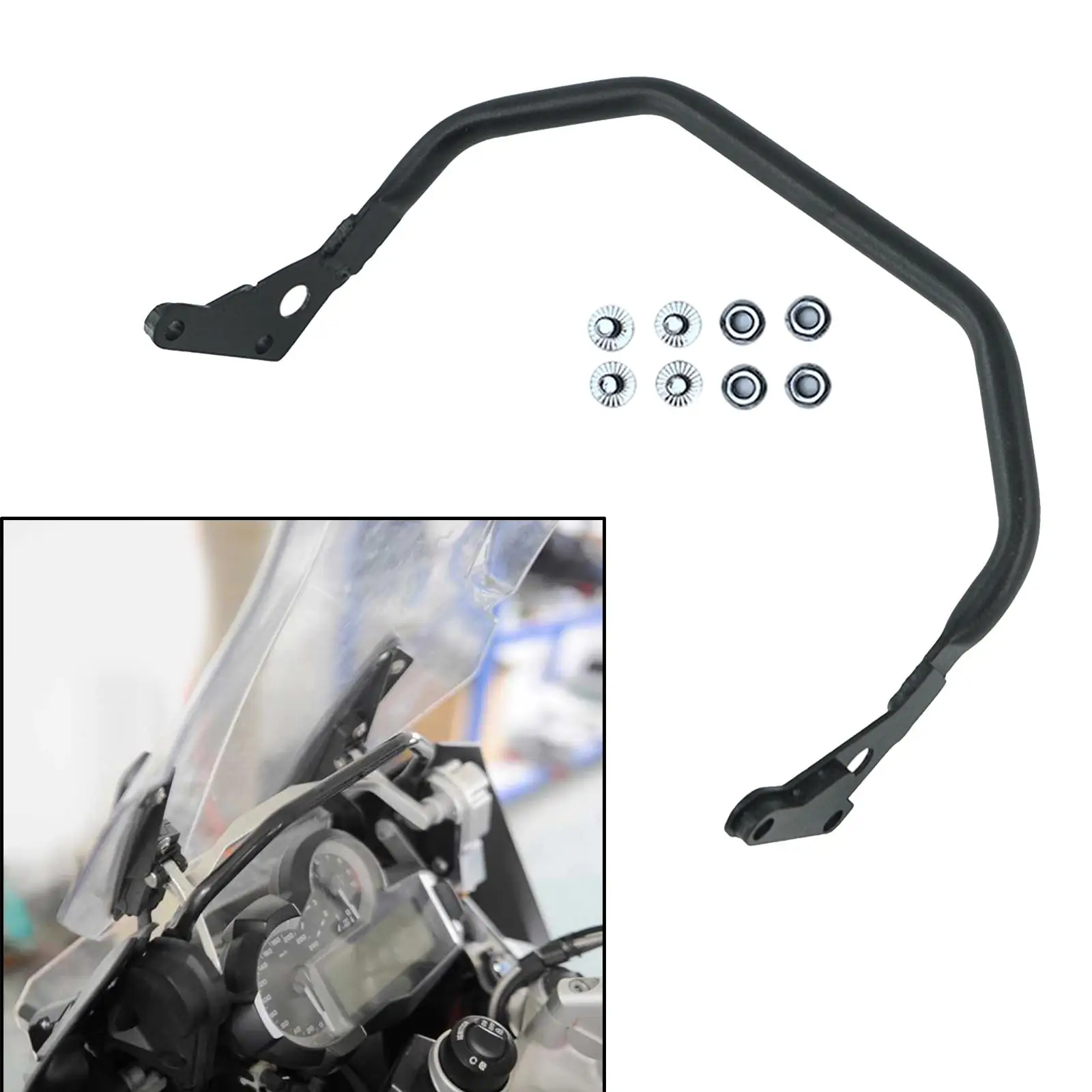 

304 Steel Motorcycle Upper Fairing Stay Phone Handlebar Bracket