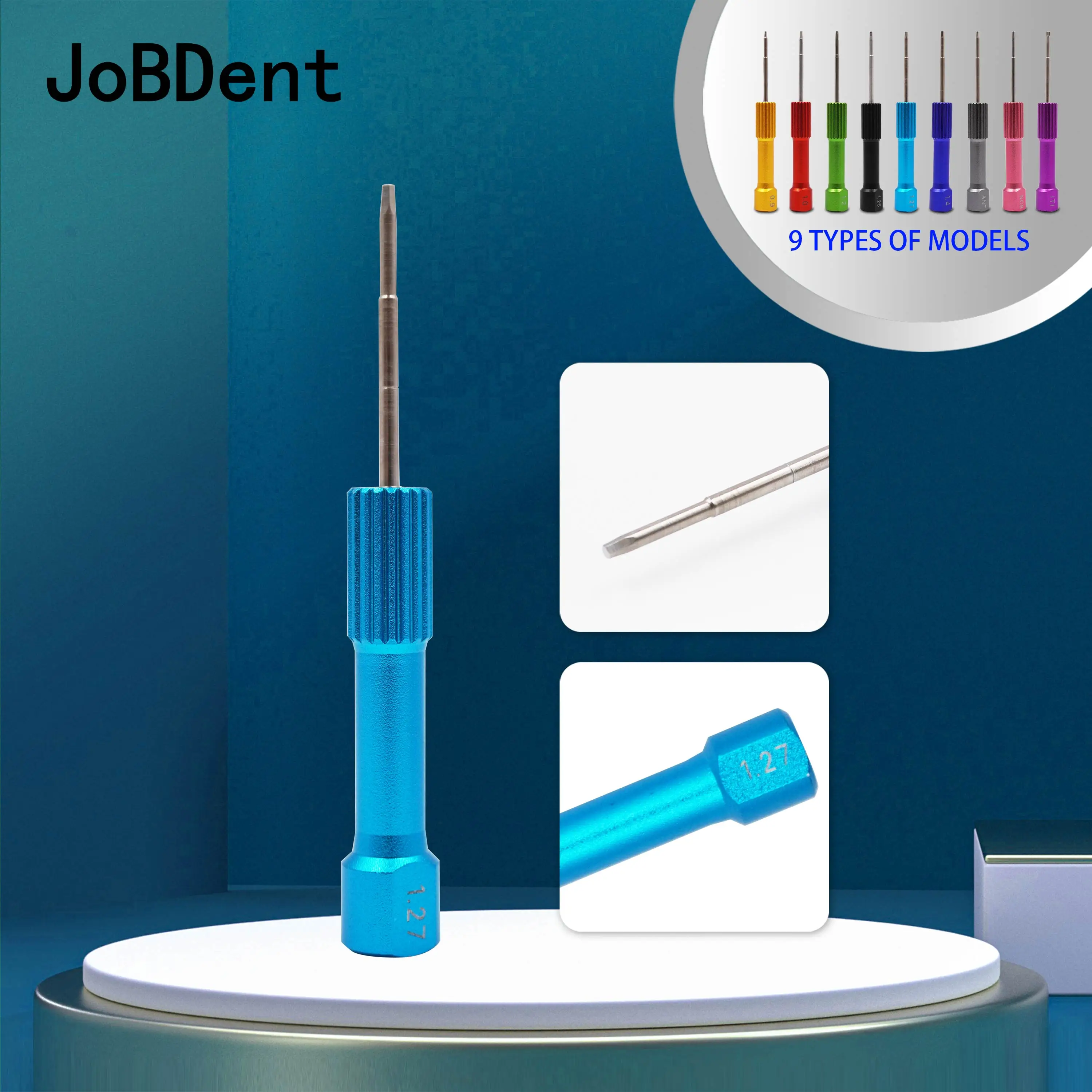 

9Pcs Dental Implant Screw Drivers Stainless Steel Lab Drivers for Implant Tools Prothestic Kits Dentist Materials Accessories