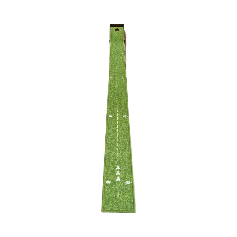 

Portable Mini Golf Putting Practice Mat with Ball Return New Wooden Indoor Office Home Training Tool for Outdoor Application