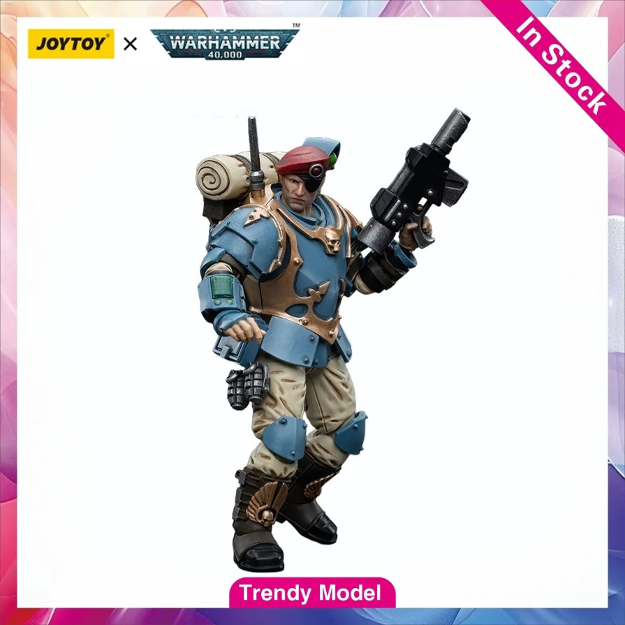 

【TM】В наличии JOYTOY Warhammer 40K Astra Militarum 55th Kappic Eagles Banner Bearer 1/18 Коллекционная фигурка-модель