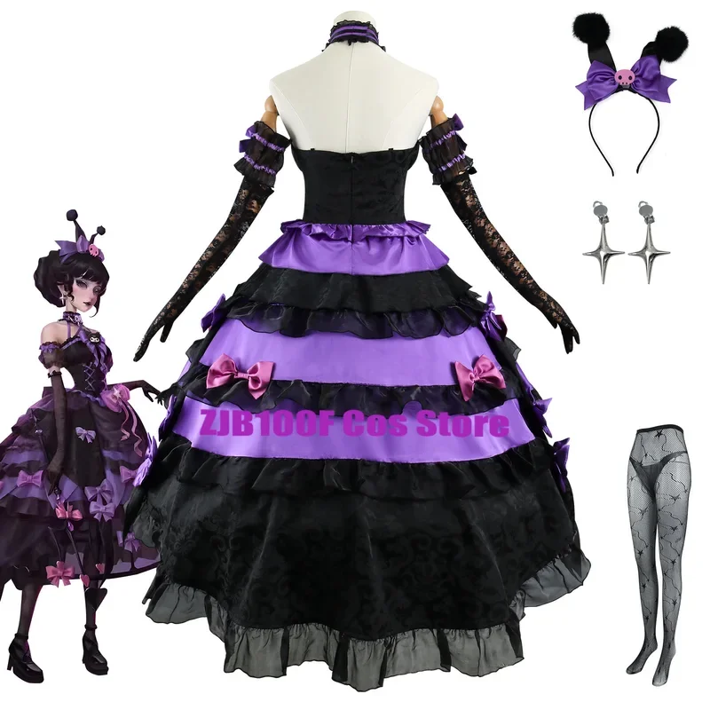 Bloody Queen Cosplay Game Identity Mary Costume Party Uniform Lolita Dress Wig Set Anime Cosplay Role Play Outfit for Women