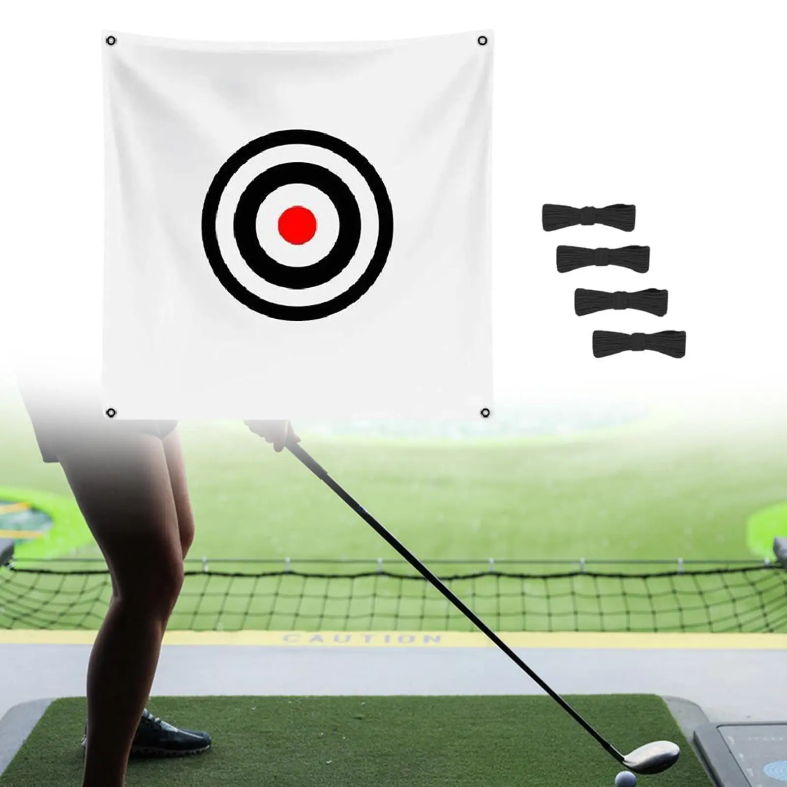 Golf Hitting Net Driving Range Hanging Circle Backstop Golf Target Cloth for Garden Indoor Hitting Practice Backyard Adults