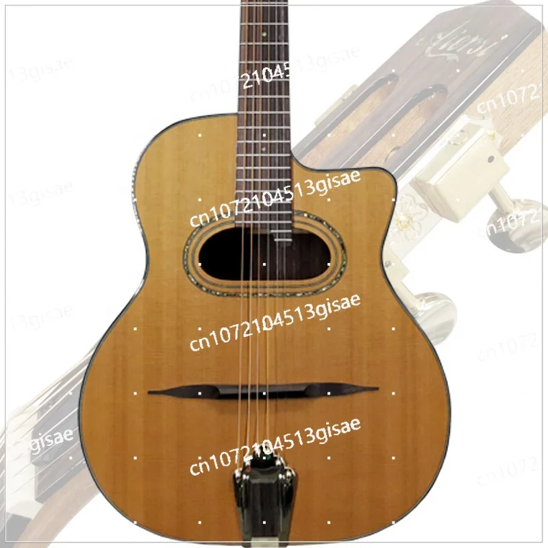 Gloss Finish Solid Cedar Top D Hole  Jazz Guitar Handmade String Instrument for Sale