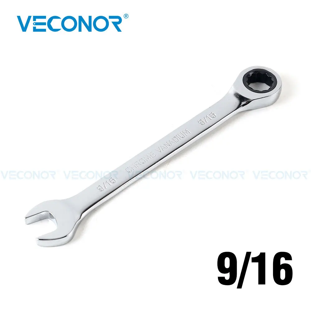 Imperial Tamanho Ratchet Spanner Chave Chaves Grupo Ferramentas Manuais Universais Ferramenta de Reparo do Carro Tamanho 16 1pc