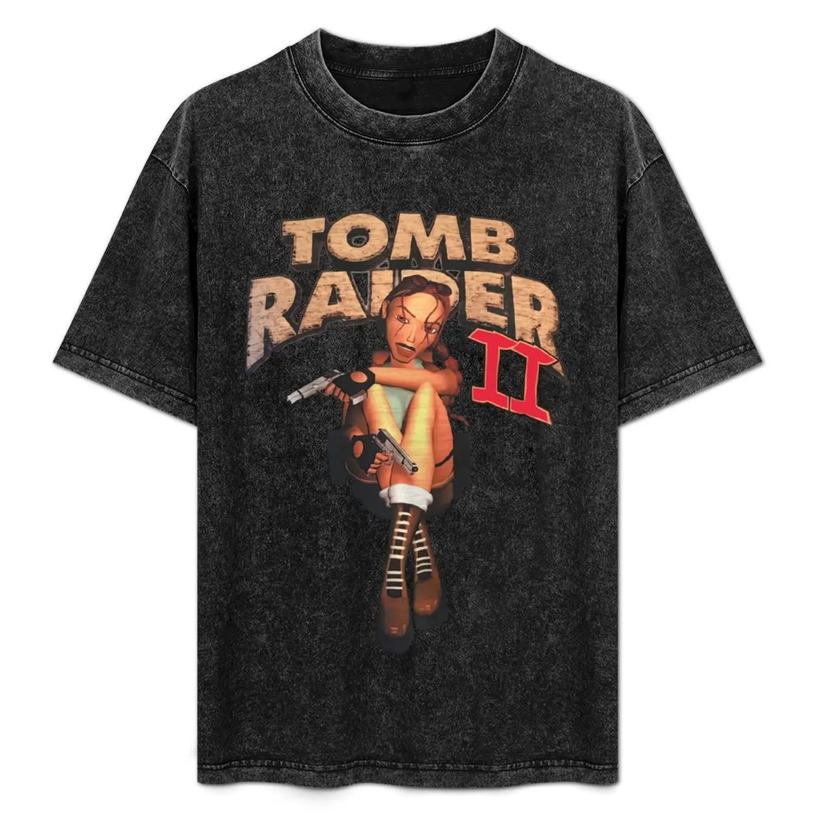 

Tomb Raider 2 - Lara Croft T-Shirt Big Size Simple T-Shirt