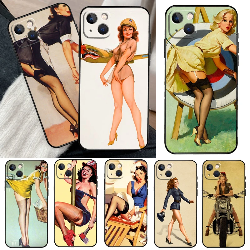 Pin Up Girl Cover For OPPO Reno 14 F 13 12 11 10 Pro 11F 12F 13F 7 8 Lite OPPO Find X9 X8 X6 X5 Pro Case #1