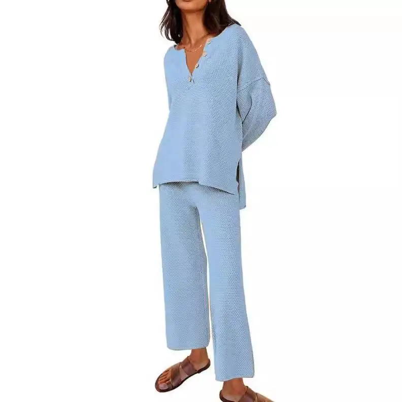 

Women's plus Size Casual Pajama Outfit Long Button Piece Set Comfortable Breathable Spwear for All apes And Sizes